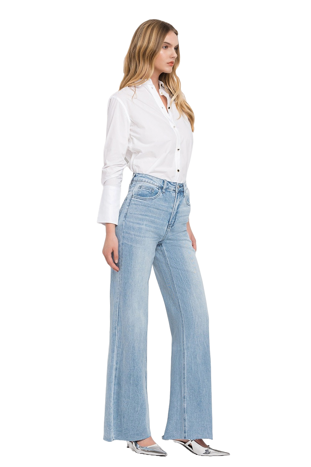 VERVET Work Song Super High Rise Wide Leg Jeans | Indigo Rhythm Silhouette - Image 6