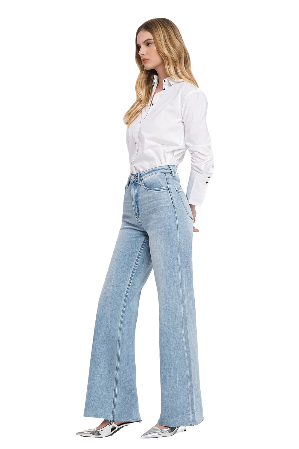 VERVET Work Song Super High Rise Wide Leg Jeans | Indigo Rhythm Silhouette - Image 8