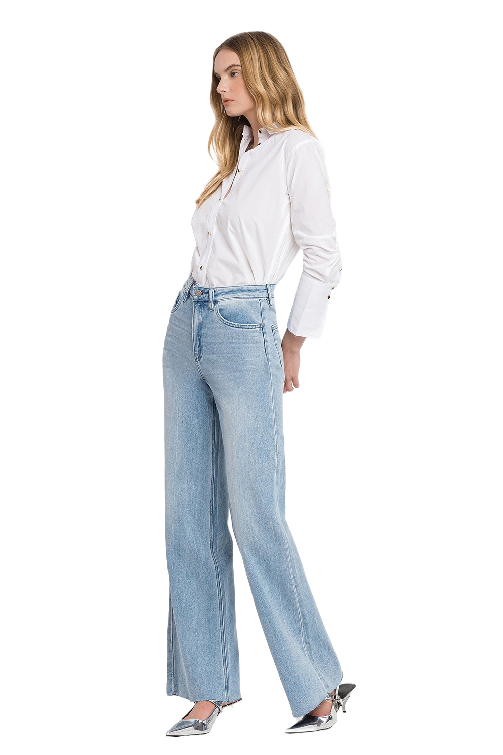VERVET Work Song Super High Rise Wide Leg Jeans | Indigo Rhythm Silhouette - Image 10