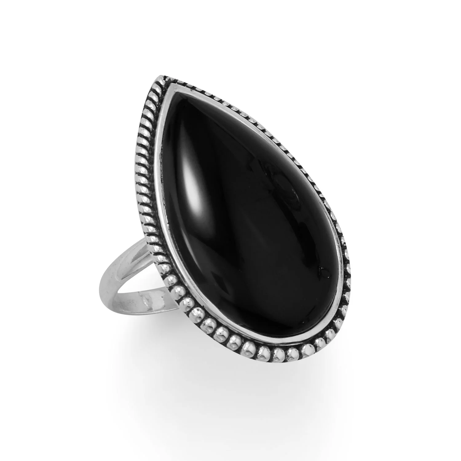 Vesper Onyx Statement Ring | Oxidized Sterling Silver - Image 2