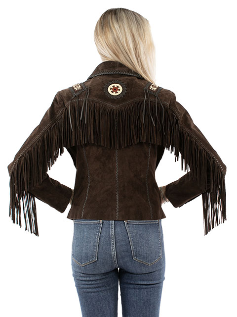 Scully Espresso Heritage Fringed Suede Jacket | Ember‑Trail Relic - Image 2