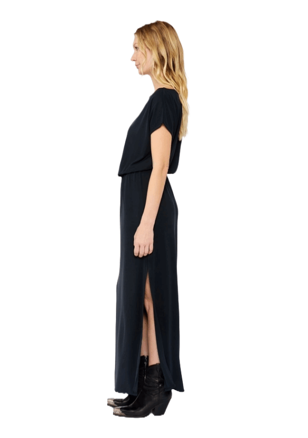 Lovestitch Black Off- Shoulder Maxi Dress I-73560K-SGR - Image 2
