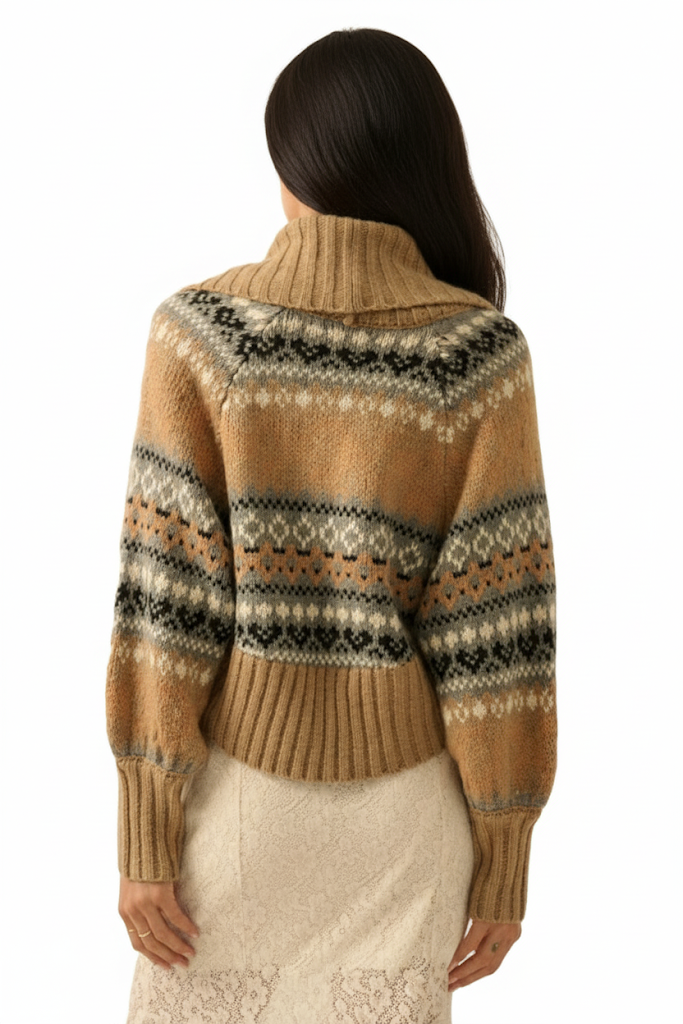 Promesa Alpine Solstice Shrug & Tube Top Set | Frost‑Petal Twinflame Knit - Image 5