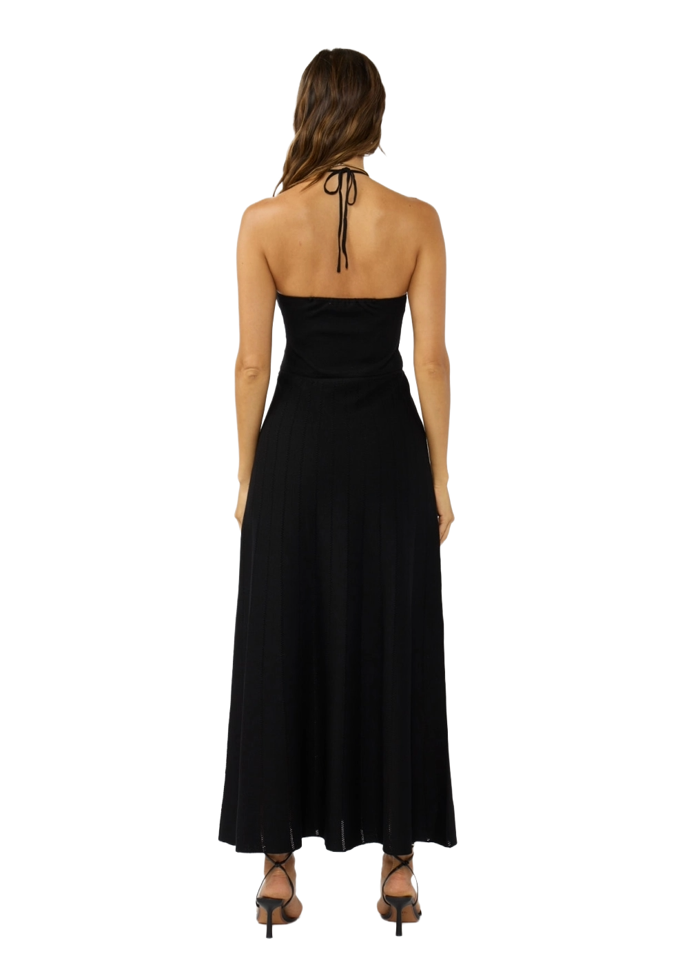 Lovestitch Midnight Halter Dress | Obsidian Pointelle Knit by Lovestitch - Image 3