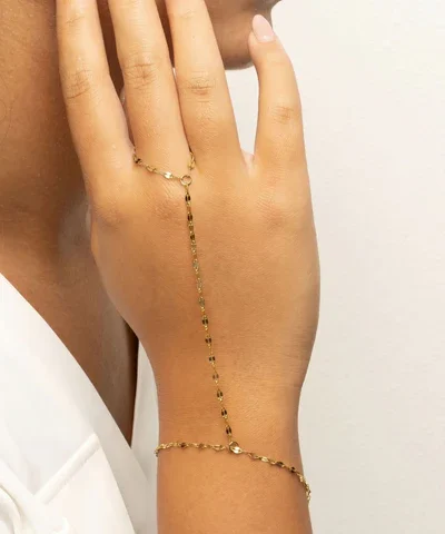 Dawnweaver Hand Chain | 18K Gold PVD Coffee Chain